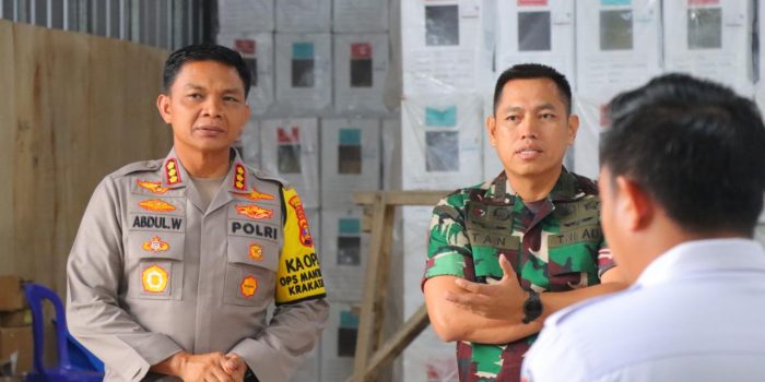 Pastikan Aman, Dandim 0410/KBL dan Kapolres  Tinjau Pengamanan Logistik Pilkada 2024