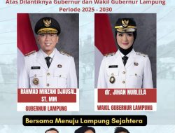 IWO (ikatan wartawan onlen) provinsi Lampung ucapkan selamat terhadap gubernur dan wakil gubernur terpilih lampung