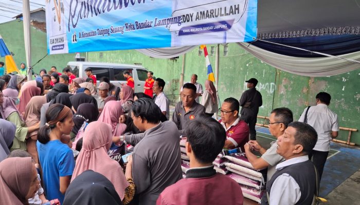 Ratusan Masyarakat Kota Bandar Lampung Antusias Menghadiri Operasi Pasar Murah Ramadan